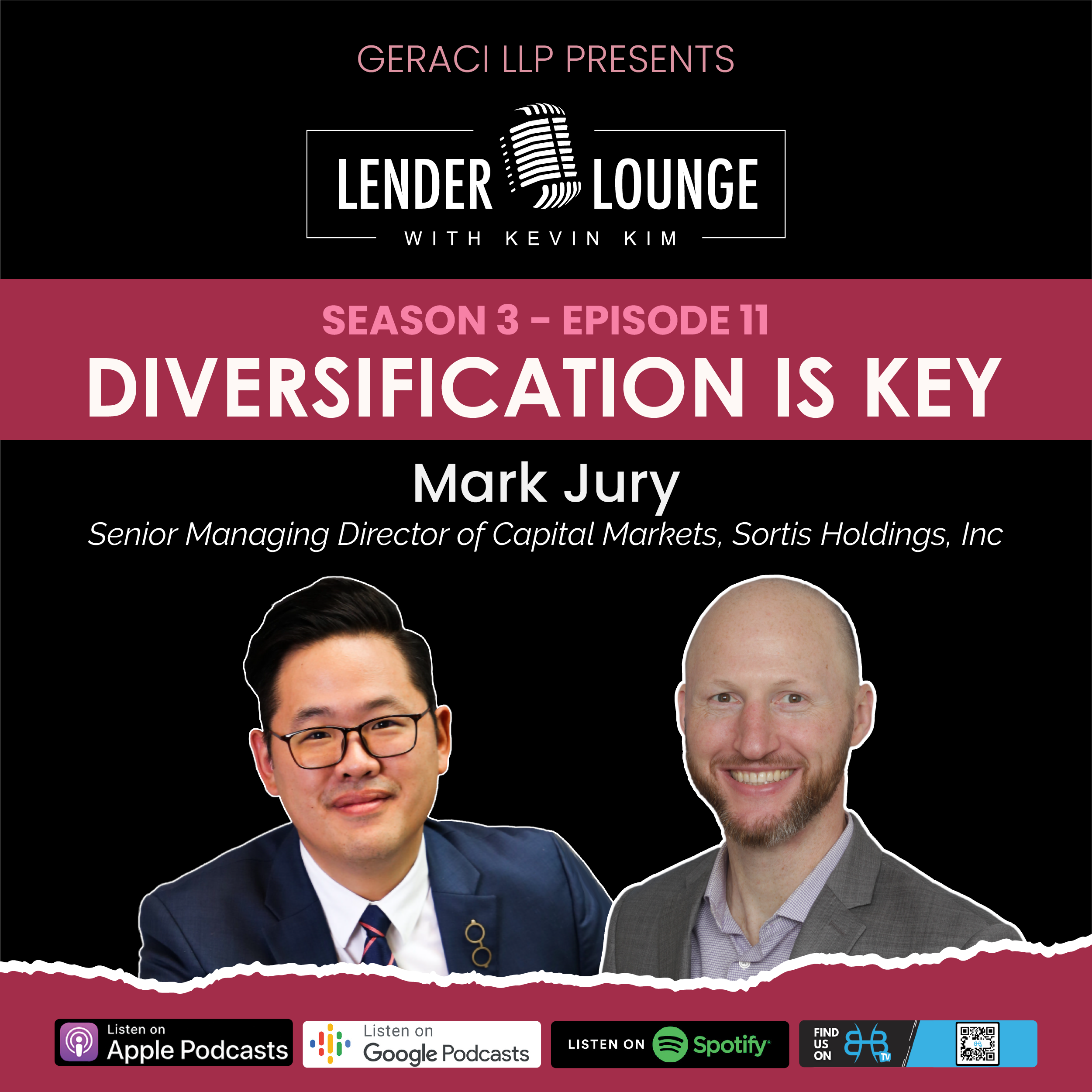 Lender Lounge S3E11 | Diversification is Key | Mark Jury, Sortis Holdings